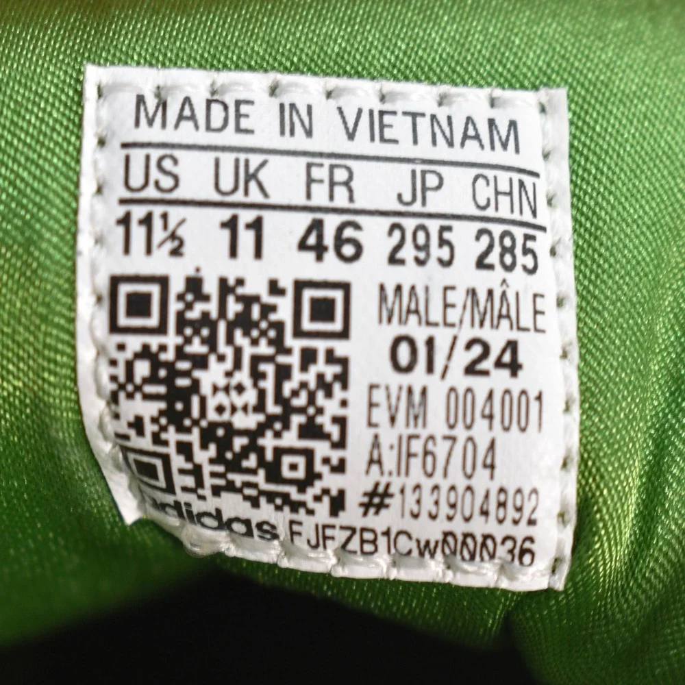 Wales Bonner x Adidas Millennium Samba Pony Nappa Sneakers Mens Size 11.5 IF6704 - Picture 10 of 10